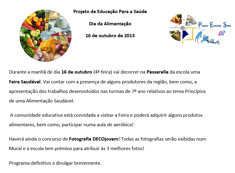 PES- Dia da alimentação 2013